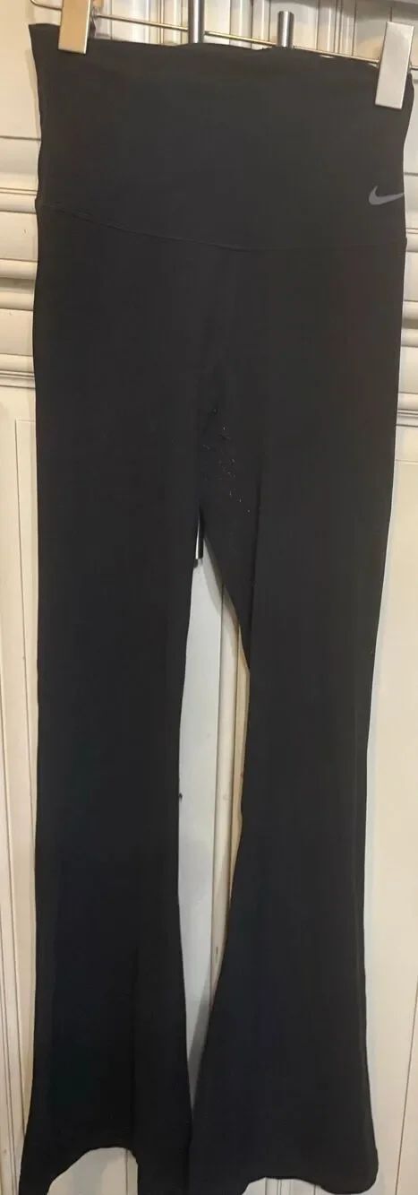 Nike Women's Pull-On Zenvy Dri-FIT High-Waisted Flared Leggings Black Size XS